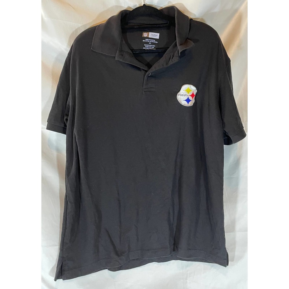 Vintage Team Apparel Pittsburgh Steelers Short Sleeve Polo Size 3X